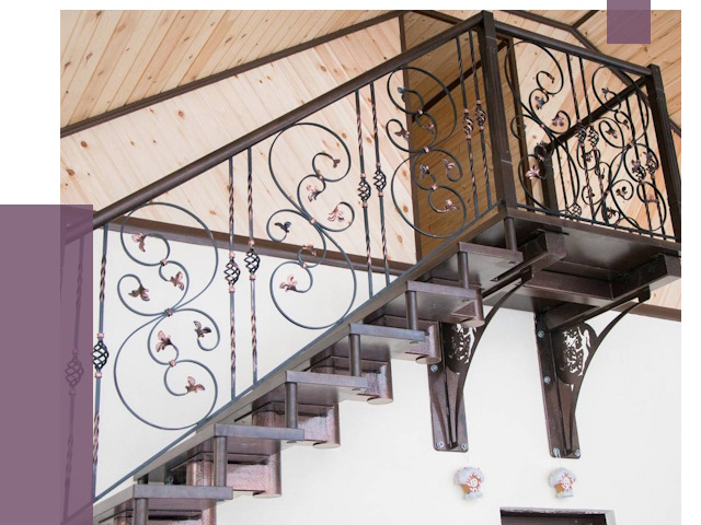 Кованые лестницы в Шуе от 80184 руб. под ключ