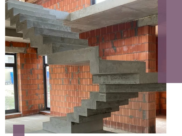 Изготовление бетонных лестниц под ключ в Шуе