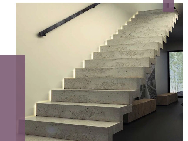 Облицовка бетонных лестниц в Шуе от 4626 руб/м2 