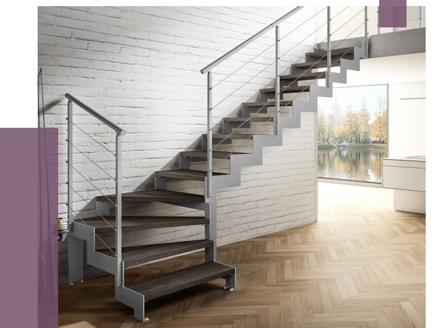 Г-образные лестницы под ключ в Шуе от 37265 руб. | ПРОЛЁТ-Шуя