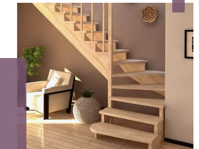 Изготовление Г-образных лестниц в Шуе от 19018 руб. 