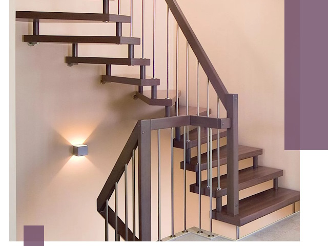 Изготовление лестниц на больцах в Шуе под ключ