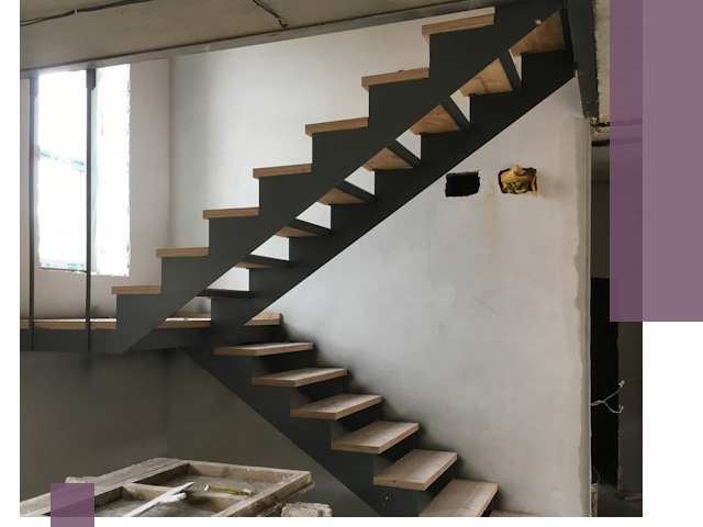 Изготовление лестниц на металлокаркасе в Шуе от производителя