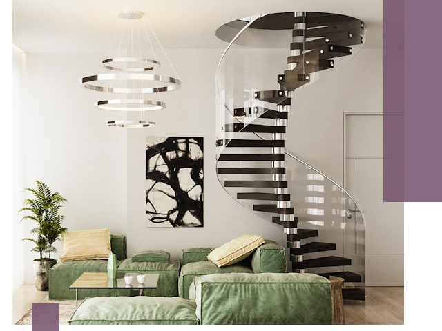 Лестницы для двухуровневой квартиры в Шуе — изготовление и монтаж