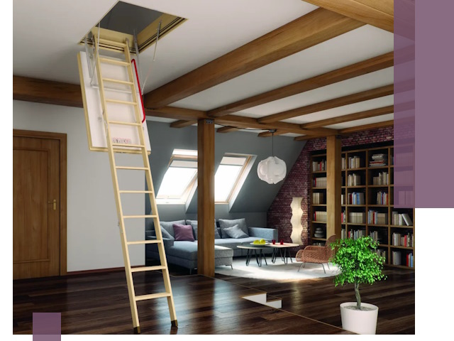 Чердачные лестницы под ключ в Шуе: изготовление и монтаж