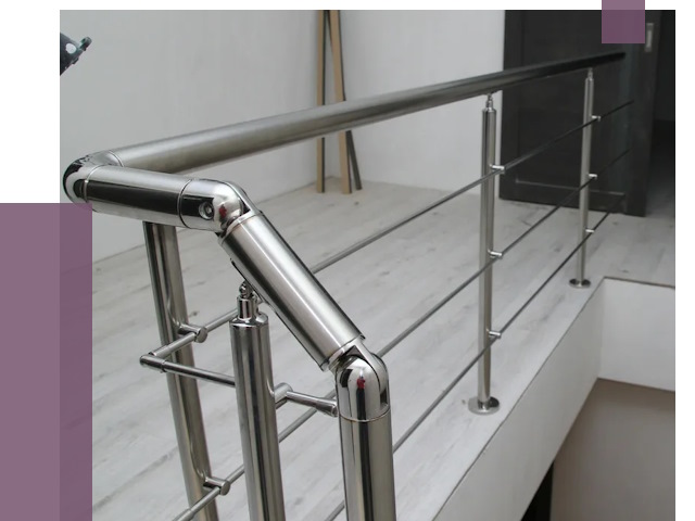 Перила из нержавеющей стали в Шуе от 9046 руб. под ключ | ПРОЛЁТ-Шуя