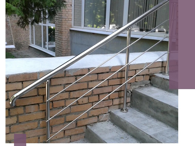 Перила из нержавеющей стали высокого качества в Шуе