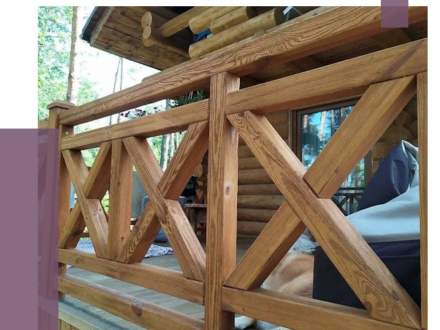 Деревянные перила под ключ в Шуе от 7710 руб. 