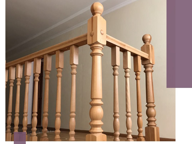 Деревянные перила на заказ в Шуе: монтаж и изготовление