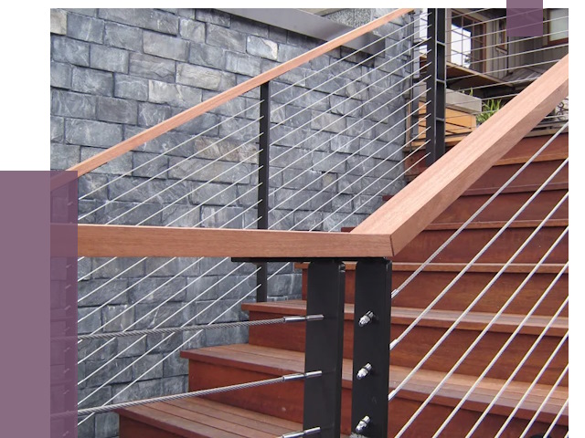 Тросовые перила под ключ в Шуе от 7813 руб. 