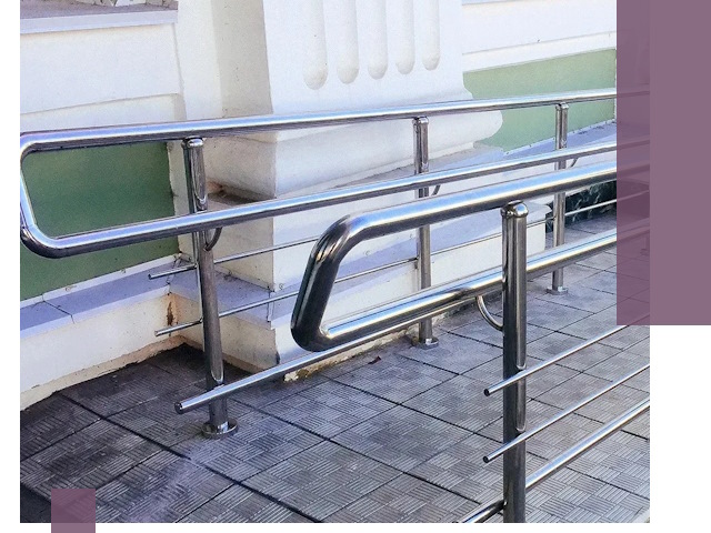 Ограждения пандусов из металла и нержавейки в Шуе