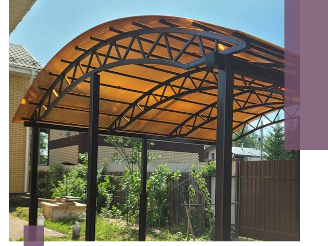 Изготовление навесов под ключ в Шуе из качественных материалов