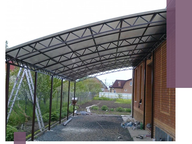 Профессиональный монтаж навесов под ключ в Шуе