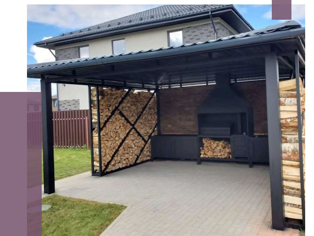 Навесы для барбекю в Шуе от 12799 руб. под ключ | ПРОЛЁТ-Шуя