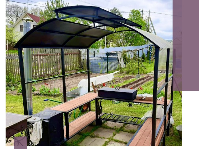 Навесы для барбекю в Шуе: изготовление, монтаж и демонтаж