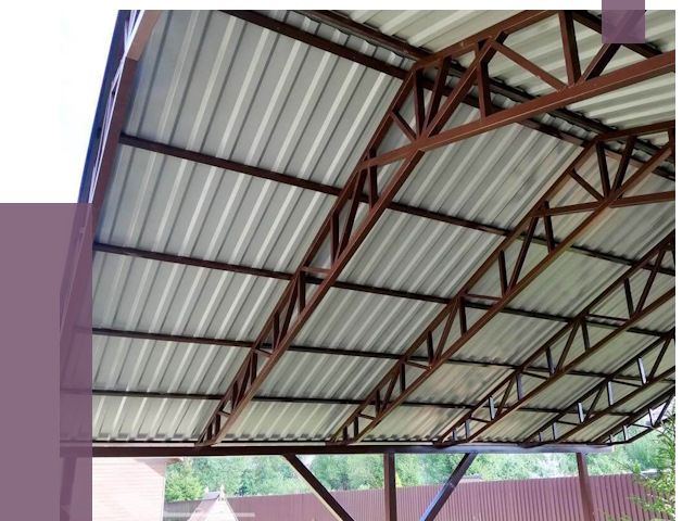 Навесы из профнастила в Шуе от 7402 руб. | ПРОЛЁТ-Шуя