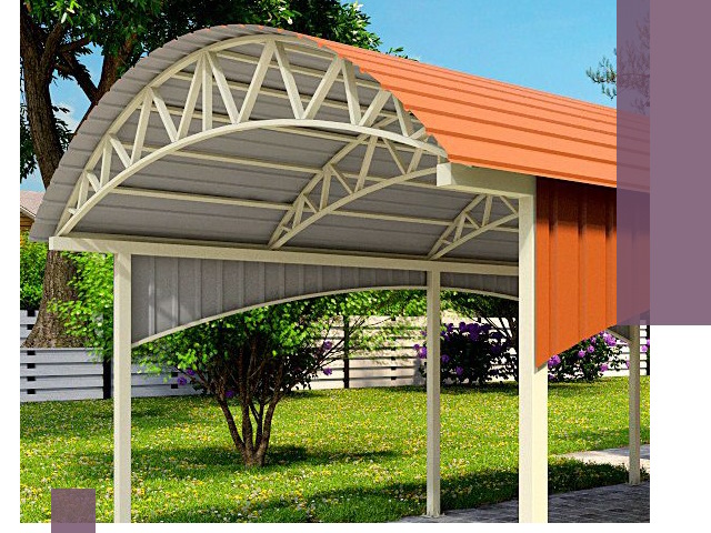 Навесы из профнастила под ключ в Шуе — установка и монтаж