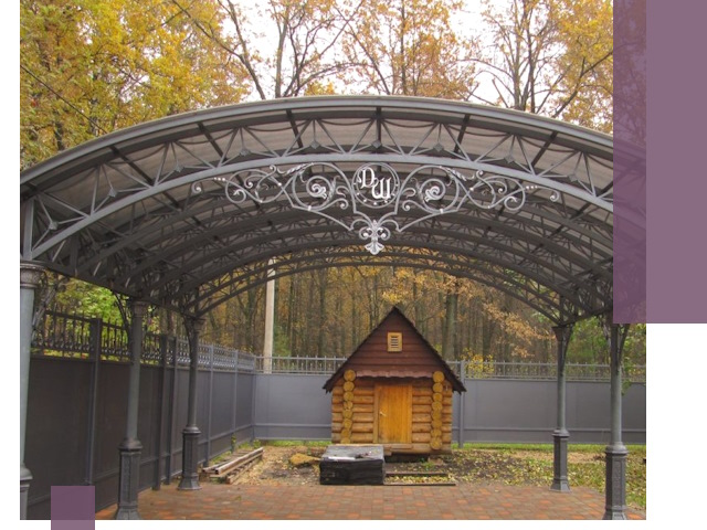 Кованые навесы премиум-класса под заказ в Шуе