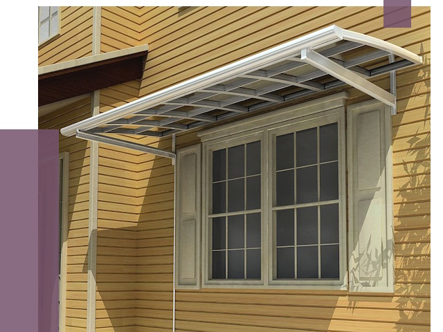 Козырьки над окнами в Шуе от 7659 руб. — монтаж, покупки | ПРОЛЁТ-Шуя