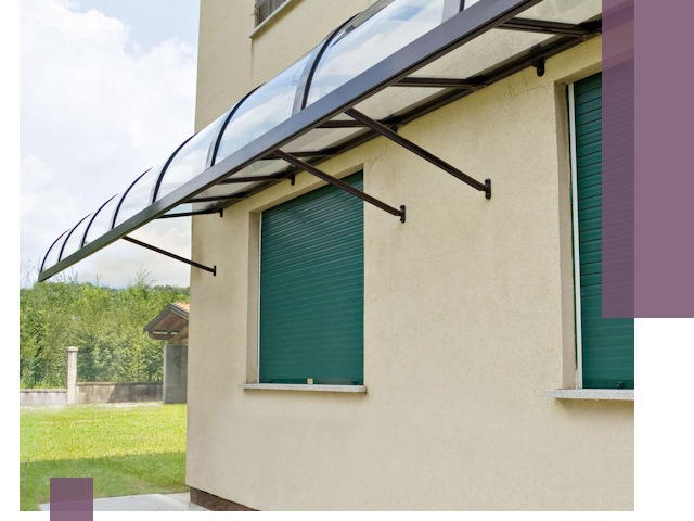 Козырьки над окнами в Шуе — изготовление и монтаж по выгоде