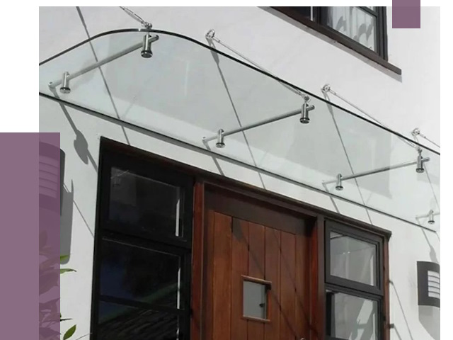 Стеклянные козырьки в Шуе от 19018 руб. | ПРОЛЁТ-Шуя