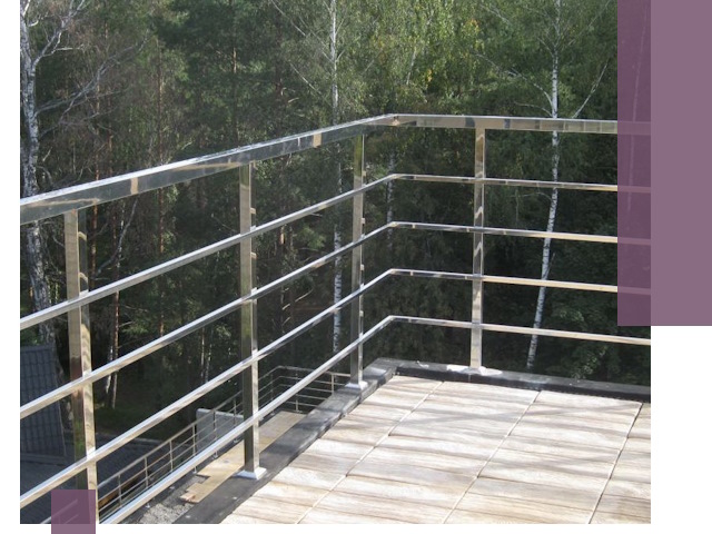 Парапеты из нержавеющей стали в Шуе — изготовление и монтаж