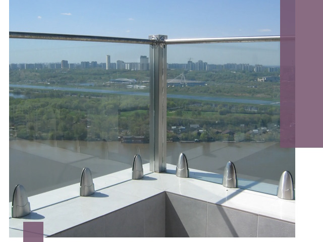 Стеклянные парапеты премиум класса в Шуе для домов и бизнесов