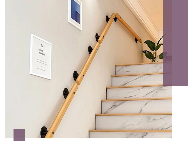 Поручни металлические и деревянные под ключ в Шуе