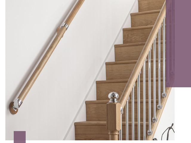 Пристенные поручни из стали и нержавейки под монтаж в Шуе